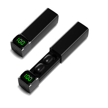 Bakeey BQC-01 TWS Earphones bluetooth 5.0 Wireless Earbuds HIFI 9D Stereo Smart Touch LED Digital Display Waterproof Sports Headphones with Mic