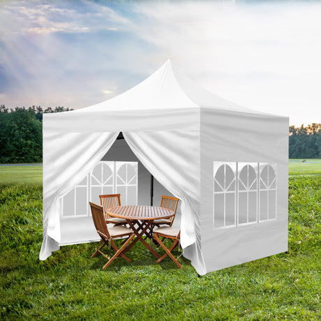 Mountview 3x3M Gazebo Outdoor Pop Up Tent Folding Marquee Camping Canopy White