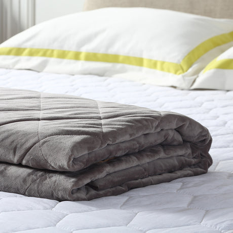 DreamZ Grey 11kgs Weighted Blanket in Grey Colour