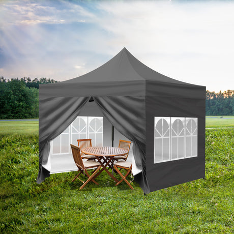 Mountview 3x3M Gazebo Outdoor Pop Up Tent Folding Marquee Camping Canopy Grey
