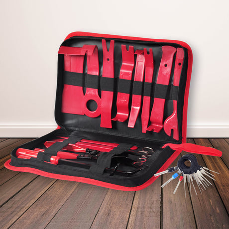31PCS Car Trim Removal Tools Set Body Clips Panle Pry Door Dash Interior Kit