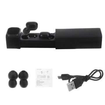 Bakeey BQC-01 TWS Earphones bluetooth 5.0 Wireless Earbuds HIFI 9D Stereo Smart Touch LED Digital Display Waterproof Sports Headphones with Mic