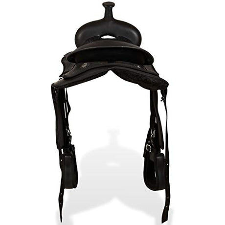 Western Saddle Headstal l& Breast Collar Real Leather 13