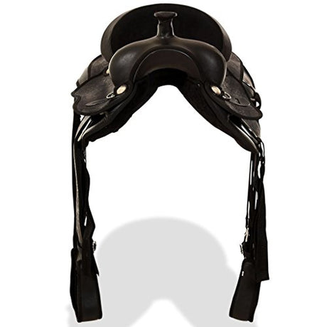 Western Saddle Headstall & Breast Collar Real Leather 17