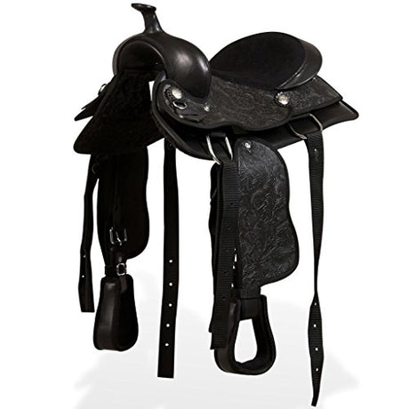 Western Saddle Headstal l& Breast Collar Real Leather 13