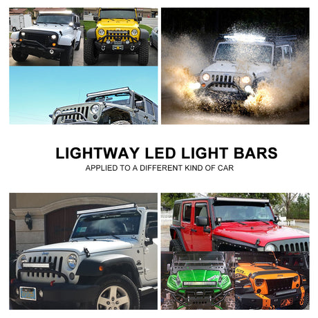 42inch 5D Osram Philips LED Light Bar Spot Flood Offroad Driving Lamp 4WD 4x4