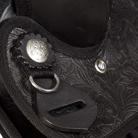 Western Saddle Headstall & Breast Collar Real Leather 17