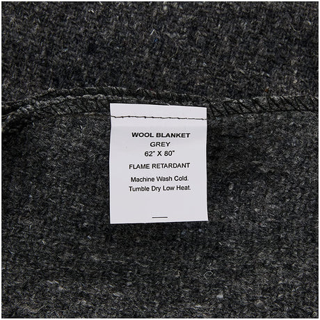EverOne Wool Fire Retardant Blanket, Grey, 62