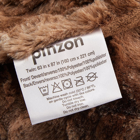 Pinzon Faux Fur Throw Blanket 63