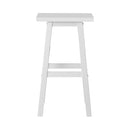 Artiss Set of 2 Beech Wood Bar Stools - White