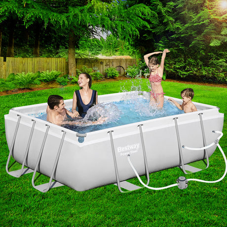 Bestway Above Ground Swimming Pool 2.82 x 1.96 m Power Metal Frame Filter Pump