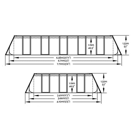 Bestway Above Ground Swimming Pool Power Steel™ Rectangular Frame Pools Filter