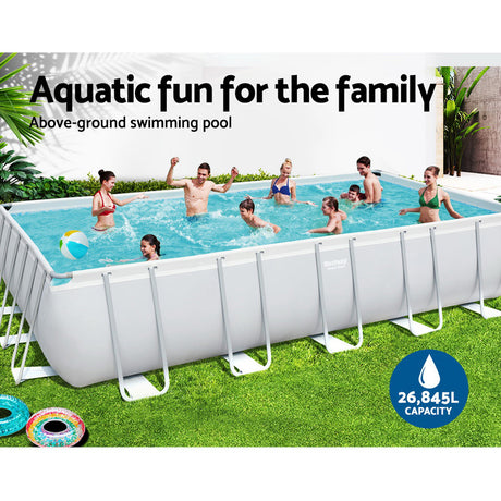 Bestway Above Ground Swimming Pool Power Steel™ Rectangular Frame Pools Filter