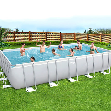 Bestway Above Ground Swimming Pool Power Steel™ Rectangular Frame Pools Filter