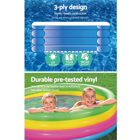 Bestway Inflatable Kids Pool Swimming Pools Round Family Pools