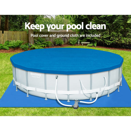 Bestway Round Frame Power Steel Above Ground Swimming Pool