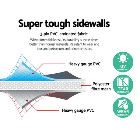 Bestway Rectangular Frame Power Steel Above Ground Swimming Pool