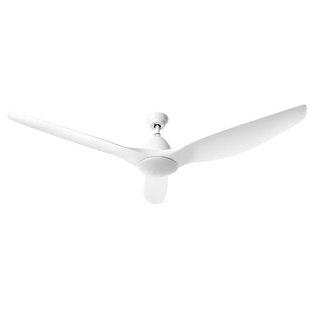 64 DC Motor Ceiling Fan with LED Light with Remote 8H Timer Reverse Mode 5 Speeds White