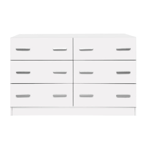 Artiss 6 Chest of Drawers Cabinet Dresser Tallboy Lowboy Storage Bedroom White