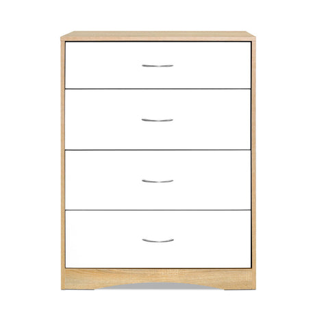 Artiss Chest of Drawers Tallboy Dresser Table Bedroom Storage White Wood Cabinet