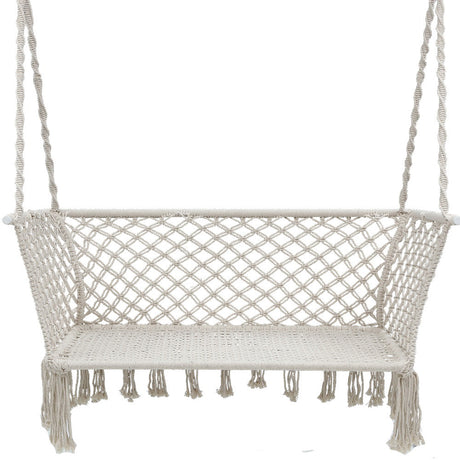 Gardeon Camping Hammock Chair Patio 2 Person Swing Hammocks Double Portable Grey
