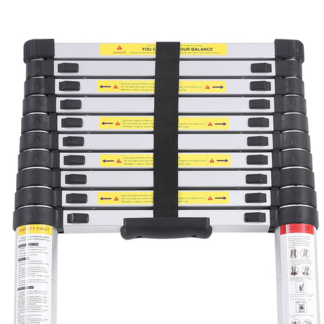 2.6M Telescopic Aluminium Multipurpose Ladder Extension Alloy Extendable Step