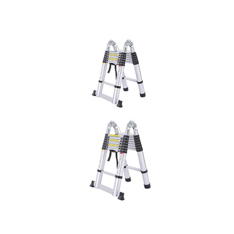 1.6M+1.6M Telescopic Aluminium Multipurpose Ladder Extension Alloy Extendable Step
