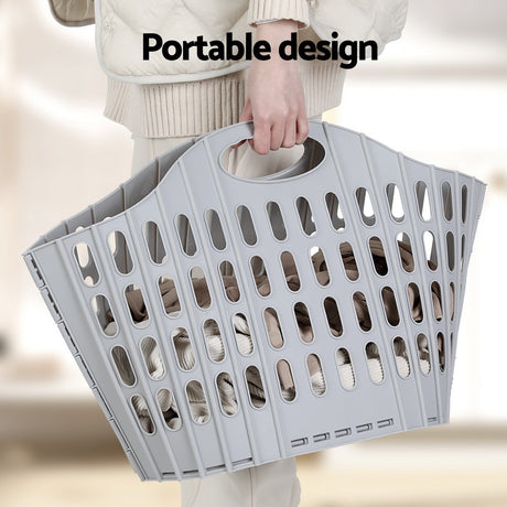 Artiss Laundry Basket Hamper Large Foldable Washing Clothes Storage Organiser