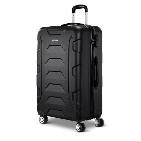 Wanderlite 28 Luggage Sets Suitcase Trolley Travel Hard Case Lightweight Black