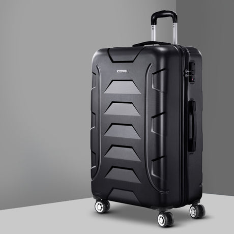 Wanderlite 28 Luggage Sets Suitcase Trolley Travel Hard Case Lightweight Black