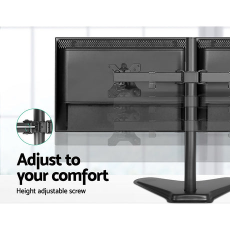 Artiss Monitor Arm Stand Dual Black