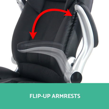 Artiss Kea Executive Office Chair Leather Black