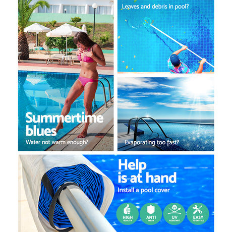 Aquabuddy Swimming Pool Cover Roller Reel Adjustable Solar Thermal Blanket