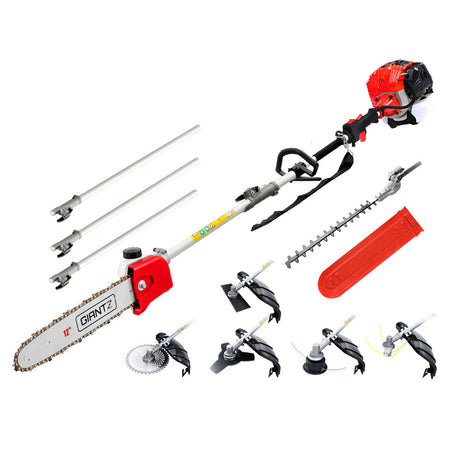 Giantz 65CC Pole Chainsaw Brush Cutter Whipper Snipper Hedge Trimmer Pruner