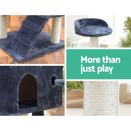 i.Pet 134cm Cat Scratching Post - Dark Grey