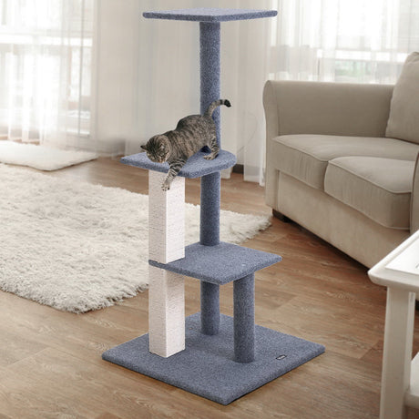 i.Pet 124cm Cat Scratching Post - Grey