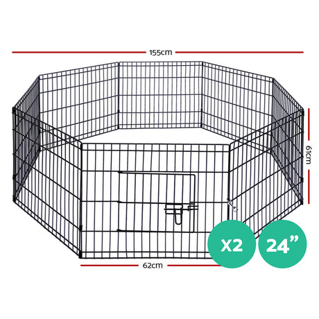 i.Pet Pet Dog Playpen 2X24