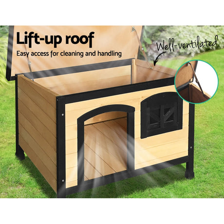 i.Pet Medium Wooden Pet Kennel