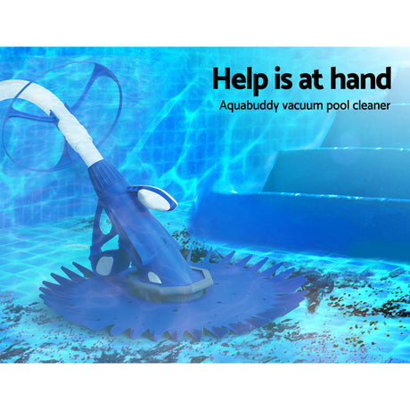 Aquabuddy Pool Cleaner Swimming Automatic Floor Climb Wall Pool Vacuum 10M Hose
