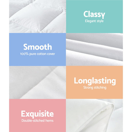 Giselle Bedding King Size 800GSM Goose Down Feather Quilt