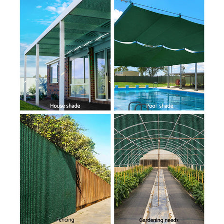 Instahut 1.83 x 20m Shade Sail Cloth - Green