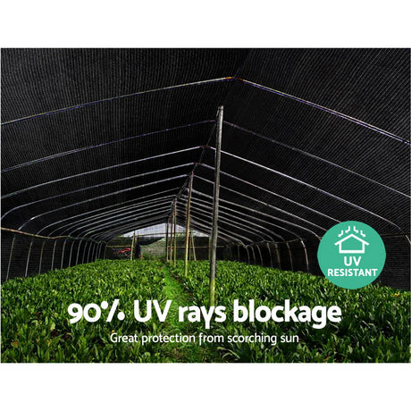Instahut 1.83 x 30m Shade Sail Cloth - Black