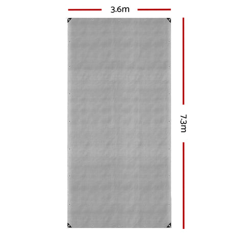 Instahut 3.6 x 7.3m Heavy Duty Poly Tarp