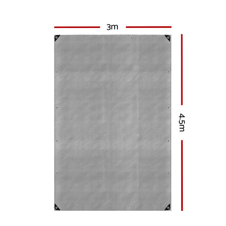 Instahut 3 x 4.5m Heavy Duty Poly Tarp