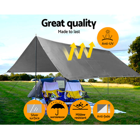 Instahut 6 x 9m Heavy Duty Poly Tarp