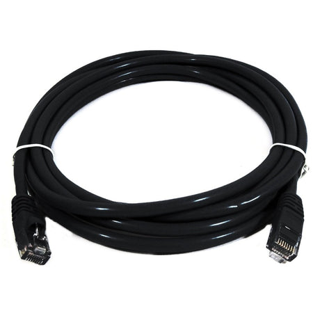 8WARE Cat6a UTP Ethernet Cable 0.5m (50cm) Snagless Black