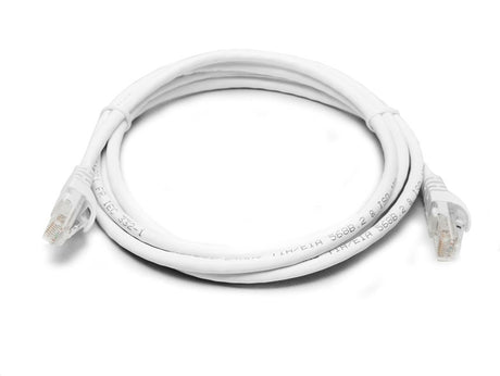 8WARE Cat6a UTP Ethernet Cable 0.5m (50cm) Snagless White