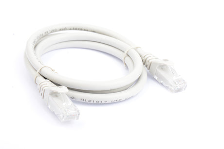 8WARE Cat6a UTP Ethernet Cable 1m Snagless Grey