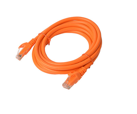 8WARE Cat6a UTP Ethernet Cable 3m Snagless Orange