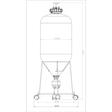 Keg King - Fermenter King Uni Tank - 60L Fermenter
